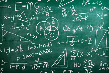 Hand drawn math symbols icon in flat style. Mathematics formula vector illustration on isolated background. School education sign business concept.