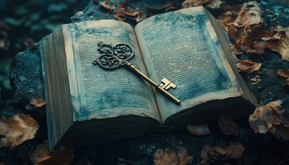 Key In A Book: Embracing A Surreal Concept - Exploring The Idea Of A Key Playing A Pivotal Role In A Book'S Surreal Storyline.