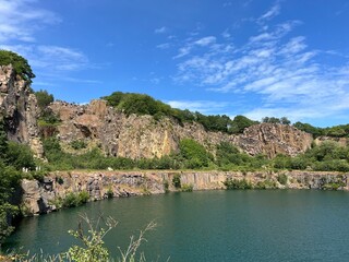lake and mountains