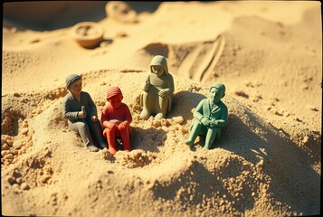 Lomography Sand Figures Sand with vintage saturated colors