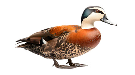 Obraz premium White Faced Whistling Duck on Transparent Background PNG, Pattern Background, Wallpaper, Cover and Screen of Smartphone, PC, Laptop, Transparent PNG