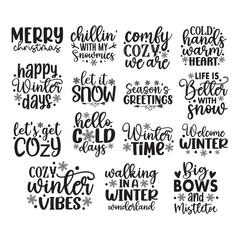 15 Winter SVG Bundle