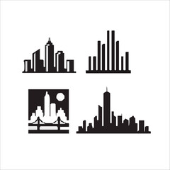 Fototapeta premium Cities,City vector set 