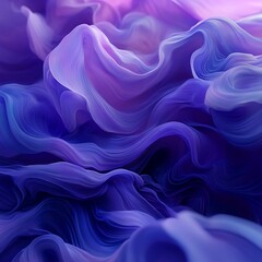 Obraz premium A vibrant abstract representation of flowing waves in purple hues, evoking a sense of motion and tranquility.