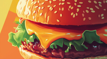 National Fast Food Day. November 16. Holiday illustration.