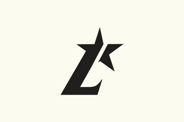 Obraz premium Simple Letter L Star logo vector template design