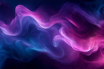 Abstract swirling purple and blue smoke