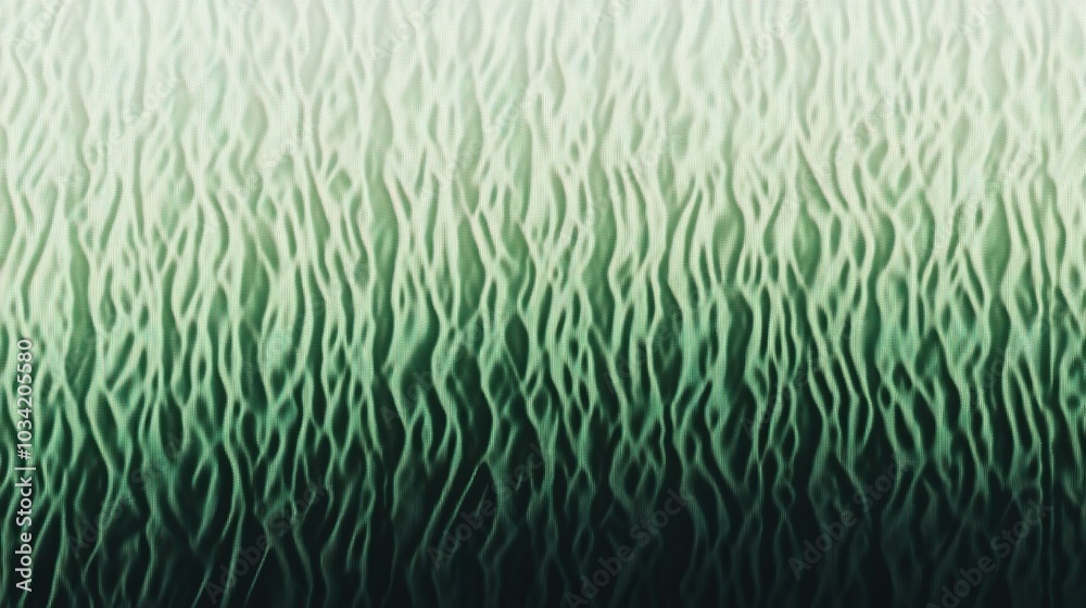 Poster Fluid green waves