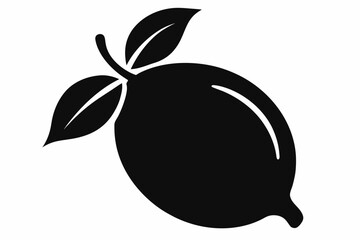 
lemon fruit, orange fruit silhouette vector, Lemon vector silhouette
