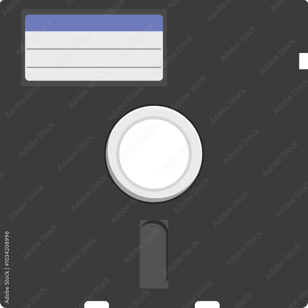 Poster floppy disk representing the concept of saving data