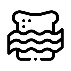 Bacon Strips line icon
