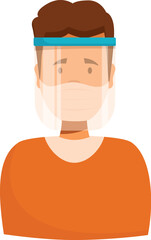 Doctor wearing protective mask and face shield for safety during pandemic