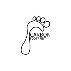 CO2 carbon emissions vector concept icon badge