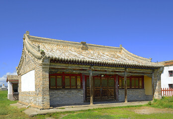 Temple of Avalokiteshvara - Buddhist Erdene Zuu Monastery. Located in Kharkhorin, near to the ancient city of Karakorum, Orkhon Valley, Mongolia - World Heritage Site