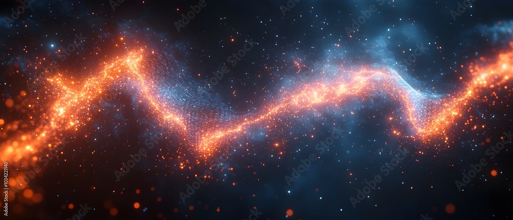Poster mesmerizing digital background featuring abstract geometric forms dynamic spectral displays pulsing 