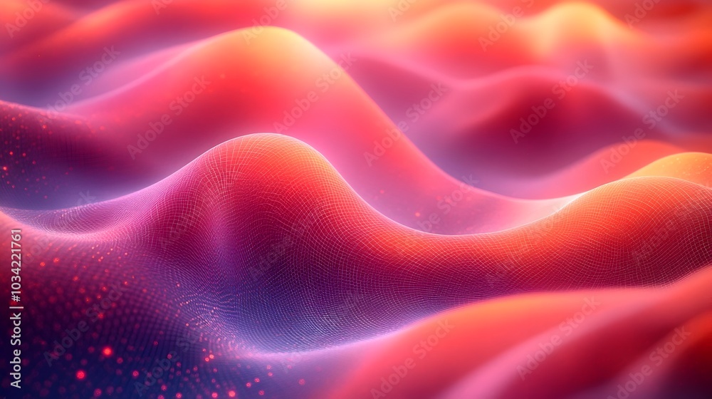 Poster vibrant abstract geometric waveforms for audiovisual synthesis and immersive media experiences dynam