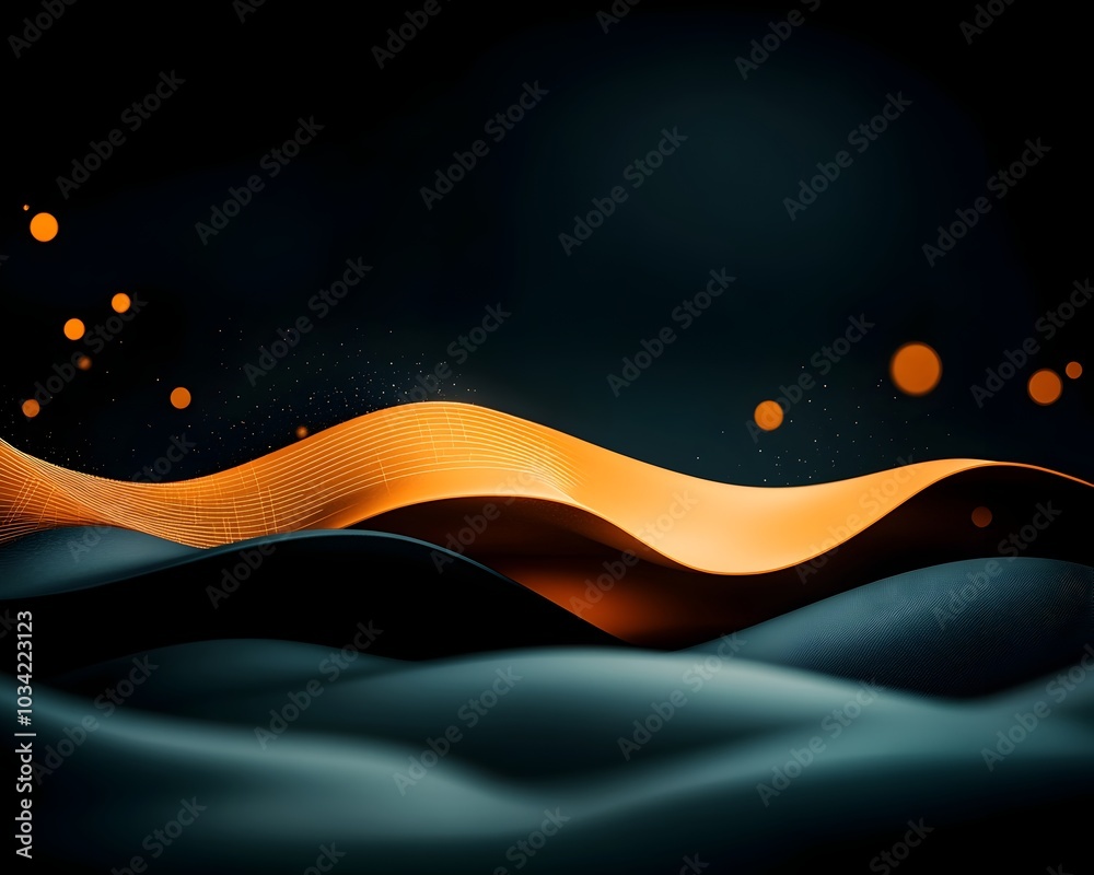 Poster sleek luminescent wireframe backdrop ideal for visualizing digital transmission encryption scientifi
