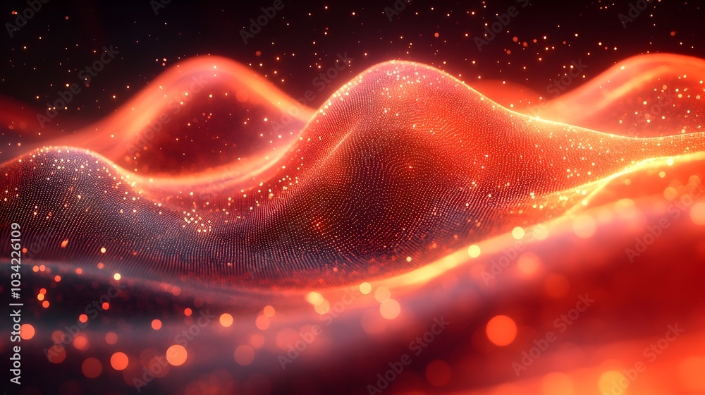 Poster futuristic digital backdrop ideal for visualizing technological networks ai data transmission and en