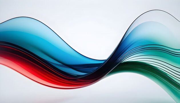 abstract Elegant blue-white- background with red lines decoration