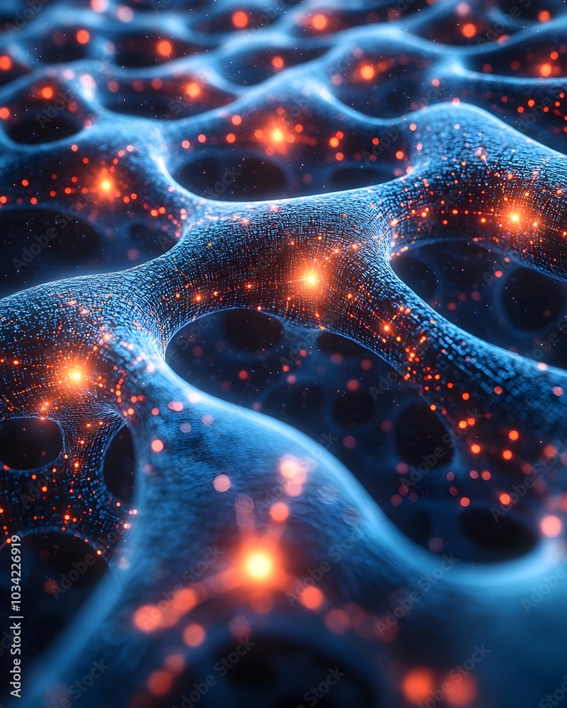 Poster intricate digital backdrop representing technological networks and data encryption this image depict