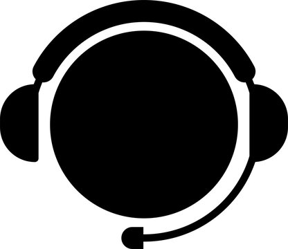 recommend clip art: silhouette icon customer service using headset