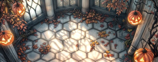 Weird Halloween Background image