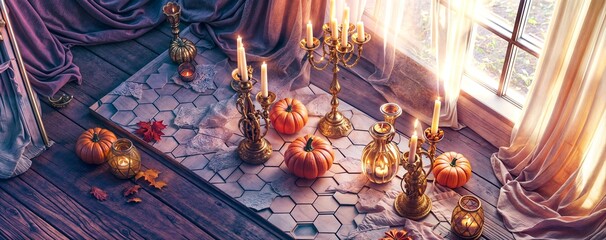 Weird Halloween Background image