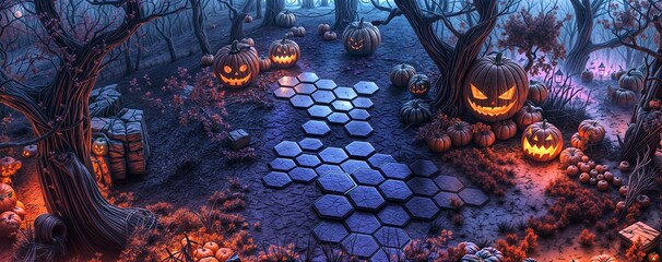 Weird Halloween Background image