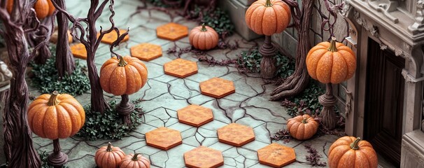 Weird Halloween Background image