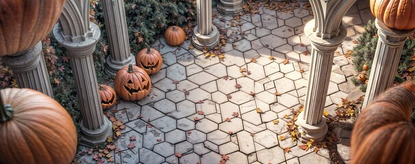 Weird Halloween Background image