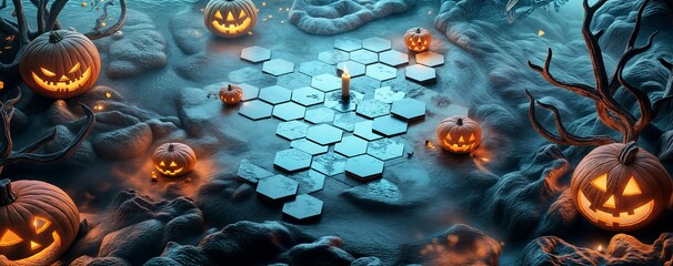 Weird Halloween Background image