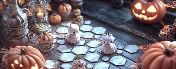 Weird Halloween Background image