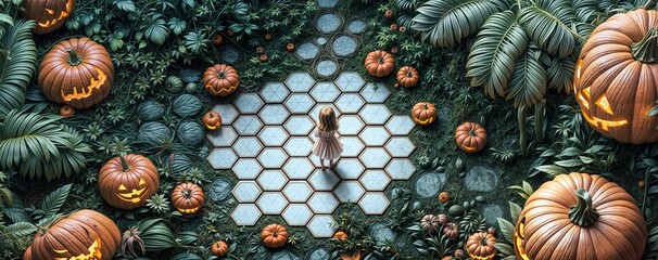 Weird Halloween Background image