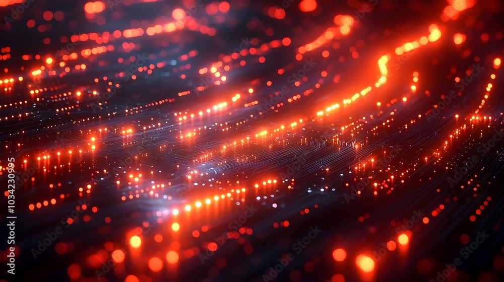 Poster futuristic digital background showcasing intricate circuitry microchips and data flow ideal for tech