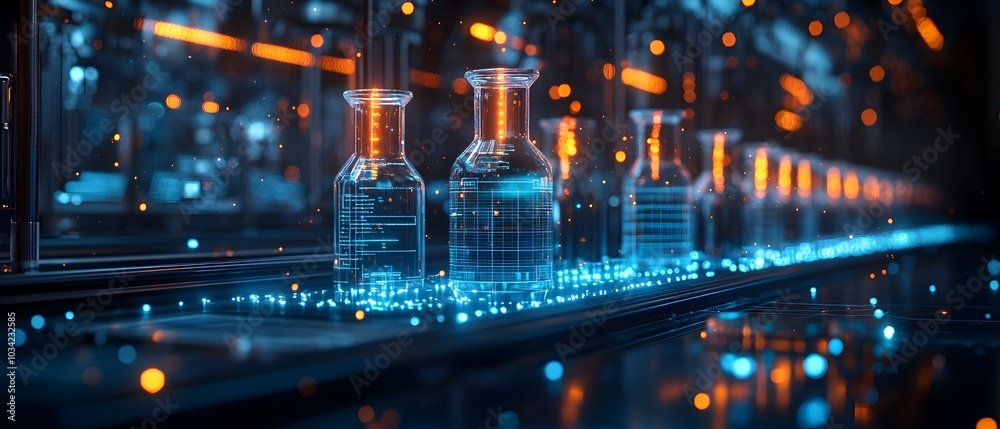 Poster streamlined digital environment showcasing cutting edge scientific instrumentation data processing a