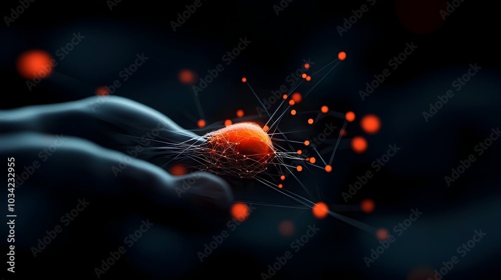 Poster technological frontier of interconnected neural pathways and advanced digital ecosystems exploring t