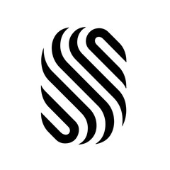 Abstract Letter S Vector Logo Illustration