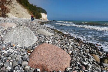 Strand und Kreidefelsen auf Rügen