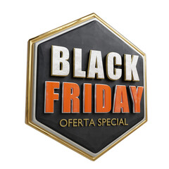 Fototapeta premium BLACK FRIDAY FEITO EM 3D