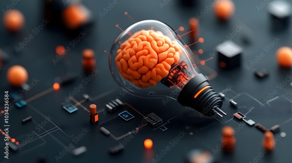 Poster cutting edge digital landscape featuring advanced neural circuitry robust encryption frameworks and 