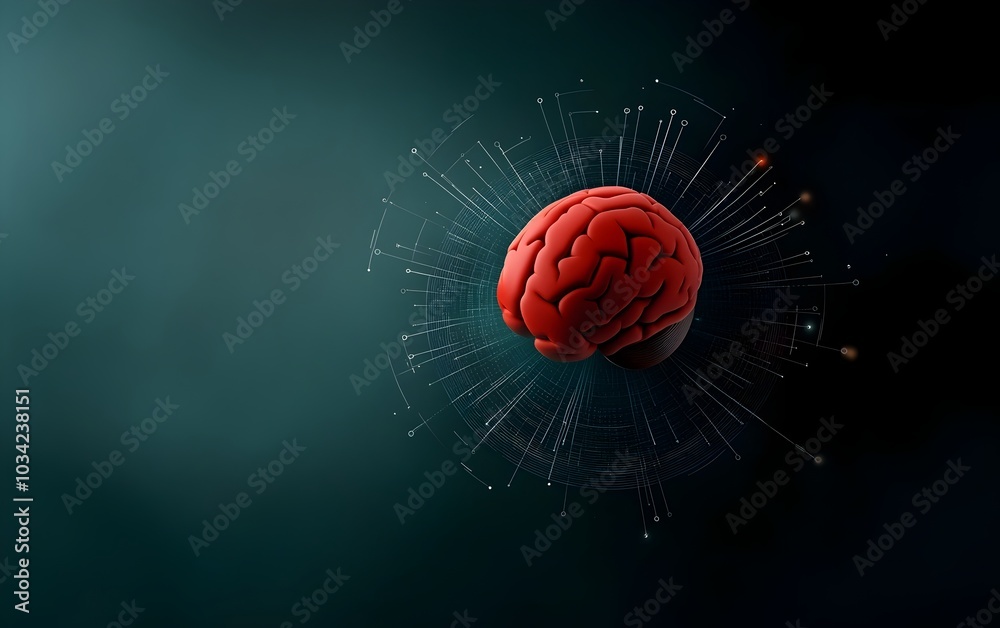 Poster futuristic digital ecosystem featuring adaptive neural network architectures optimized data transmis