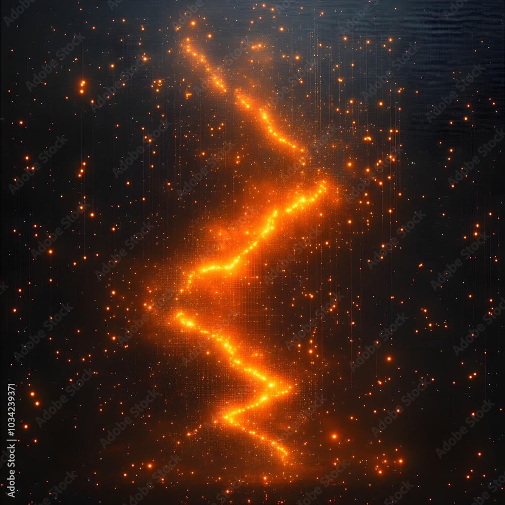 Poster glowing digital canvas representing advancements in computational neuroscience neural network traini