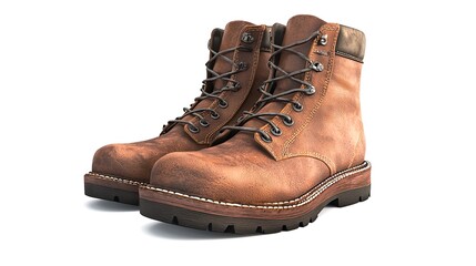 Stylish brown hiking boots designed for outdoor adventures, combining comfort and durability for every trail.