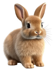 Naklejka premium PNG Rodent mammal animal rabbit.