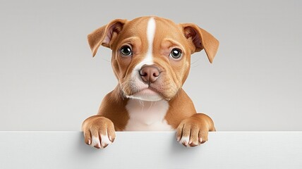Baby dog lounging with crossed paws, snarky expression, 3D illustration