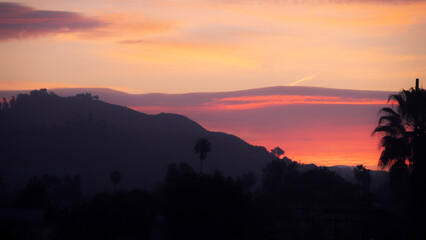 sunrise over the mountains