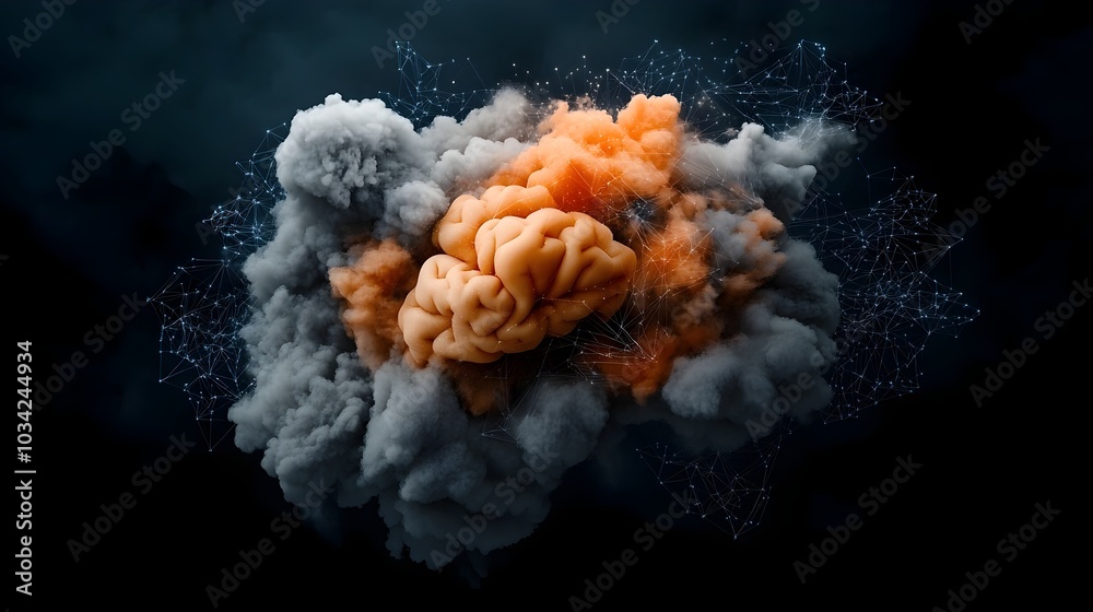 Poster technologically sublime digital frontier showcasing interconnected neural pathways advanced cryptogr
