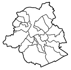 District of the capital city of Belgium - Brussels (Bruxelles, Brussel, Brüssel)
