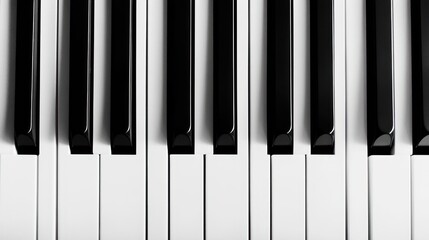 Piano Keys Close-Up