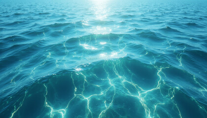 Obraz premium Seamless Sea Texture with Realistic Patterns and Natural Colors